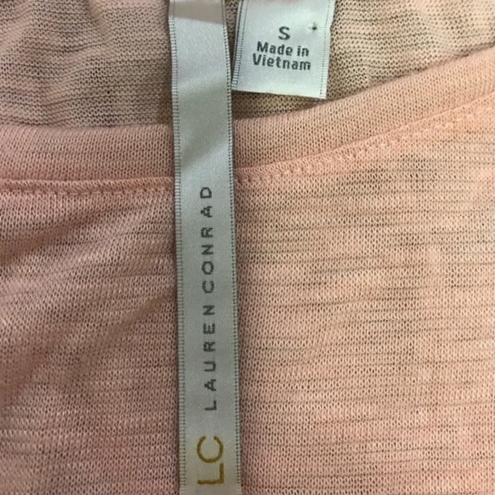 LAUREN CONRAD PINK BLUSH BLOUSE - Picture 4 of 4